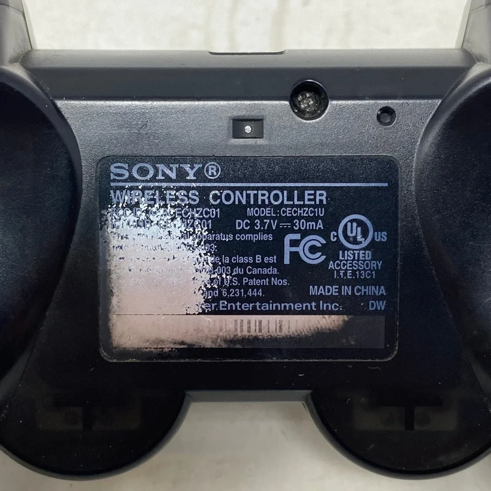 Sony PS3 SIXAXIS Wireless Controller Black CECHZC1U PlayStation 3‎ OEM Untested